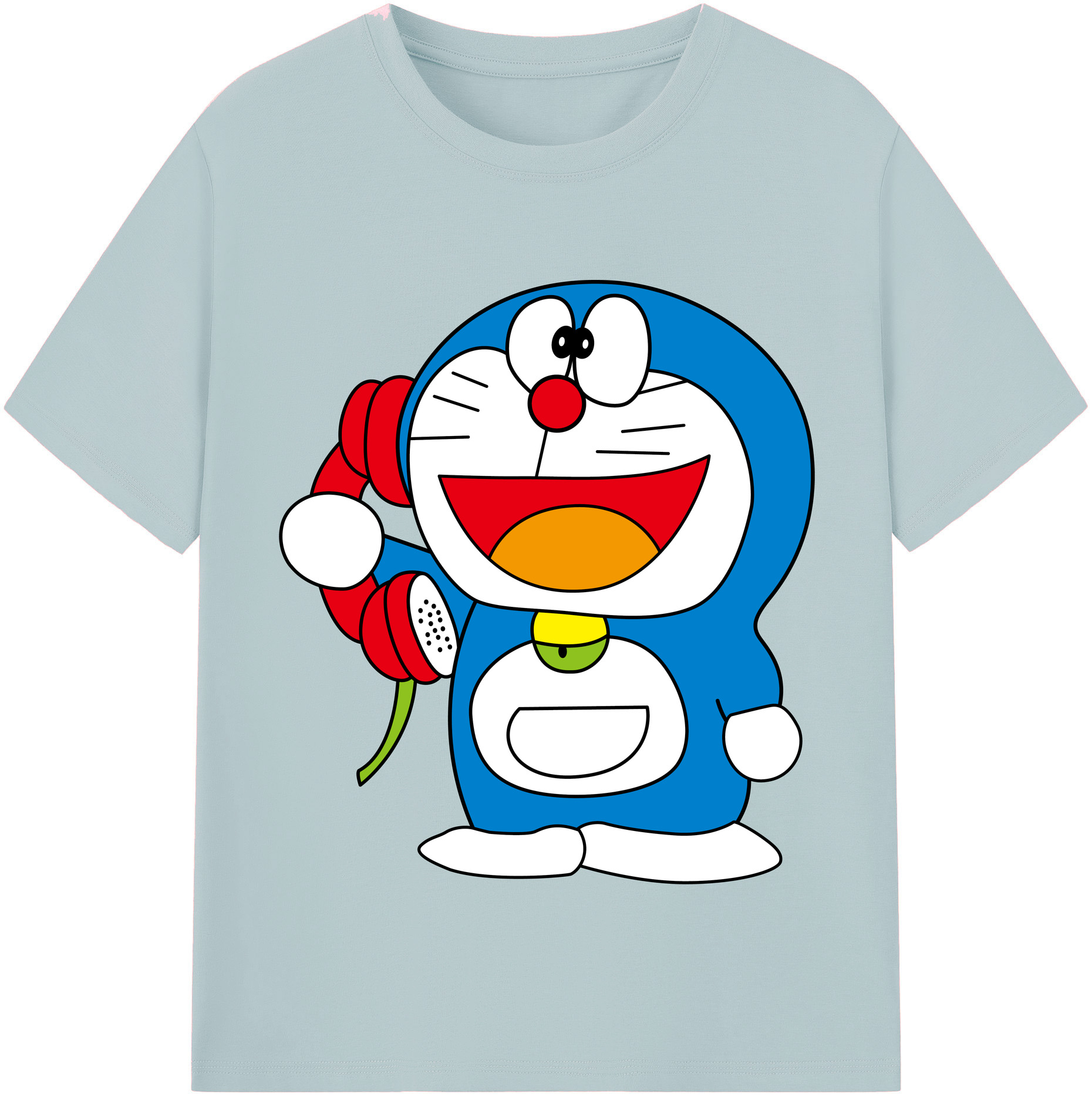 （画像用） ドラえもん Doraemon 綿100％半袖Tシャツ（フロントプリント）